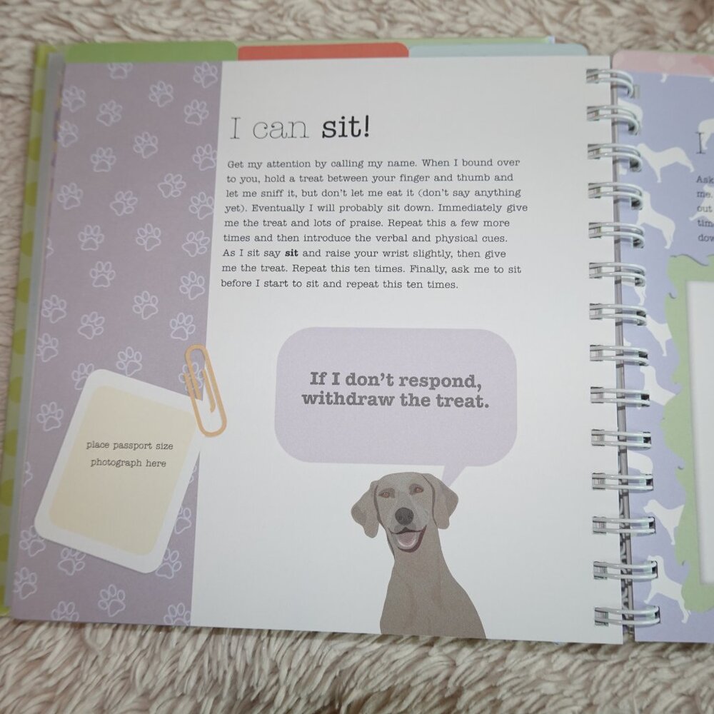 My Dog's Journal (scrapbook / baby book for dogs), Spiral, Hard Cover, NWT - Picture 11 of 11